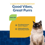 Load image into Gallery viewer, NaturVet L-Lysine Salmon &amp; Bacon Flavored Immunity Supplement for Cats, 60 count
