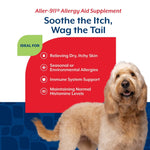 Load image into Gallery viewer, NaturVet Aller-911 Allergy Aid Bacon &amp; Chicken Flavored Supplement for Dogs, 70 count

