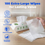 Load image into Gallery viewer, Best Pet Supplies Aloe Vera Unscented Dog &amp; Cat Grooming Wipes, 100 count
