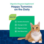 Load image into Gallery viewer, NaturVet Digestive Enzymes Salmon &amp; Bacon Flavored Supplement for Cats, 60 count

