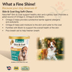 Load image into Gallery viewer, NaturVet Skin &amp; Coat Plus Breath Aid Soft Chews Skin &amp; Coat Supplement for Dogs, 70 count
