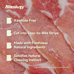 Load image into Gallery viewer, Biteology Duck Jerky Dog Treat Strips, 10 oz
