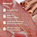 Load image into Gallery viewer, Biteology Duck Wrapped Goose Gullet Dog Chews, 7 oz
