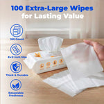 Load image into Gallery viewer, Best Pet Supplies Oatmeal Unscented Soothing Cat &amp; Dog Grooming Wipes, 100 count
