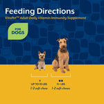 Load image into Gallery viewer, NaturVet VitaPet Adult Daily Vitamin Immunity Bacon &amp; Chicken Flavored Supplement for Dogs, 60 count
