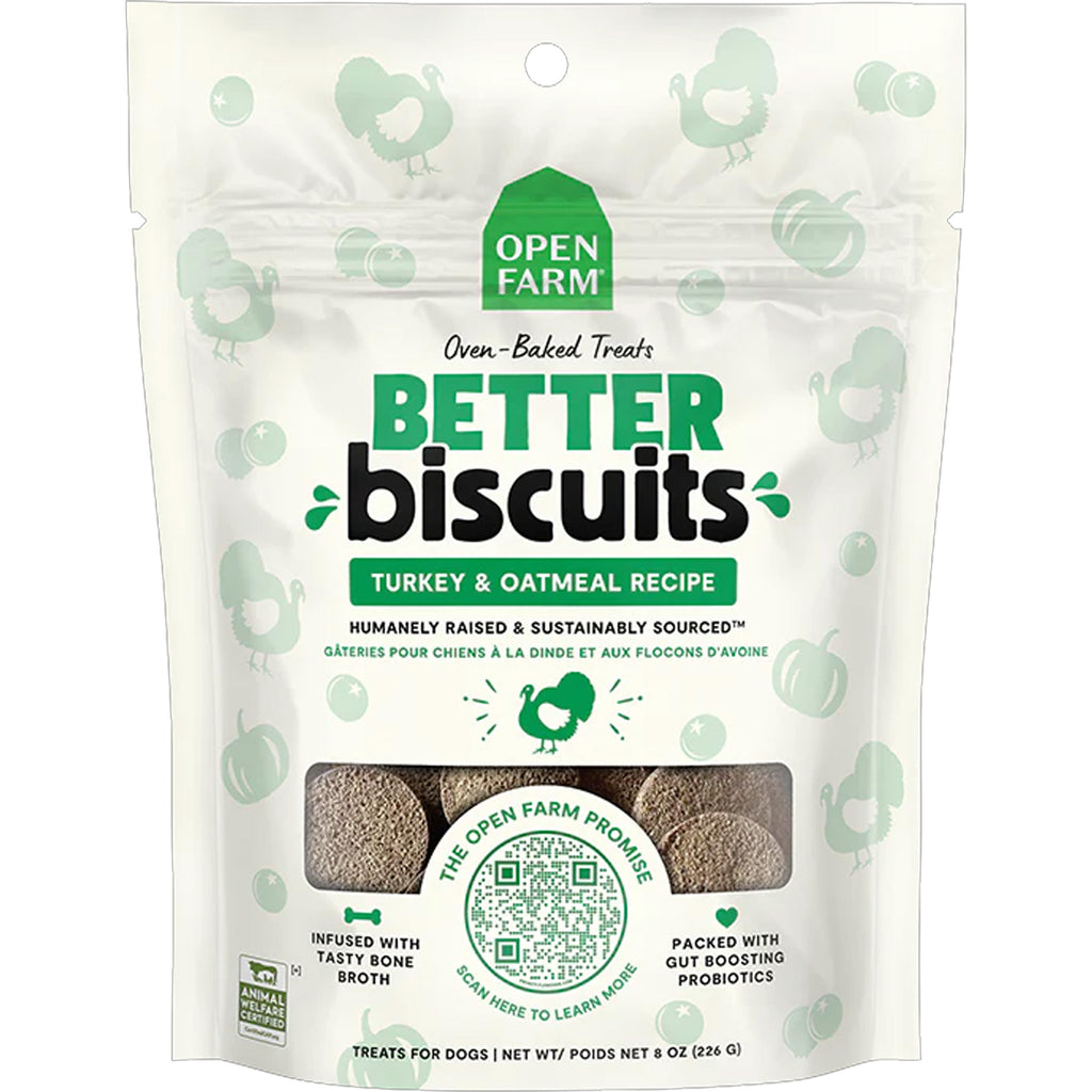 Dog Better Biscuits Turkey & Oatmeal Recipe Treats 8oz