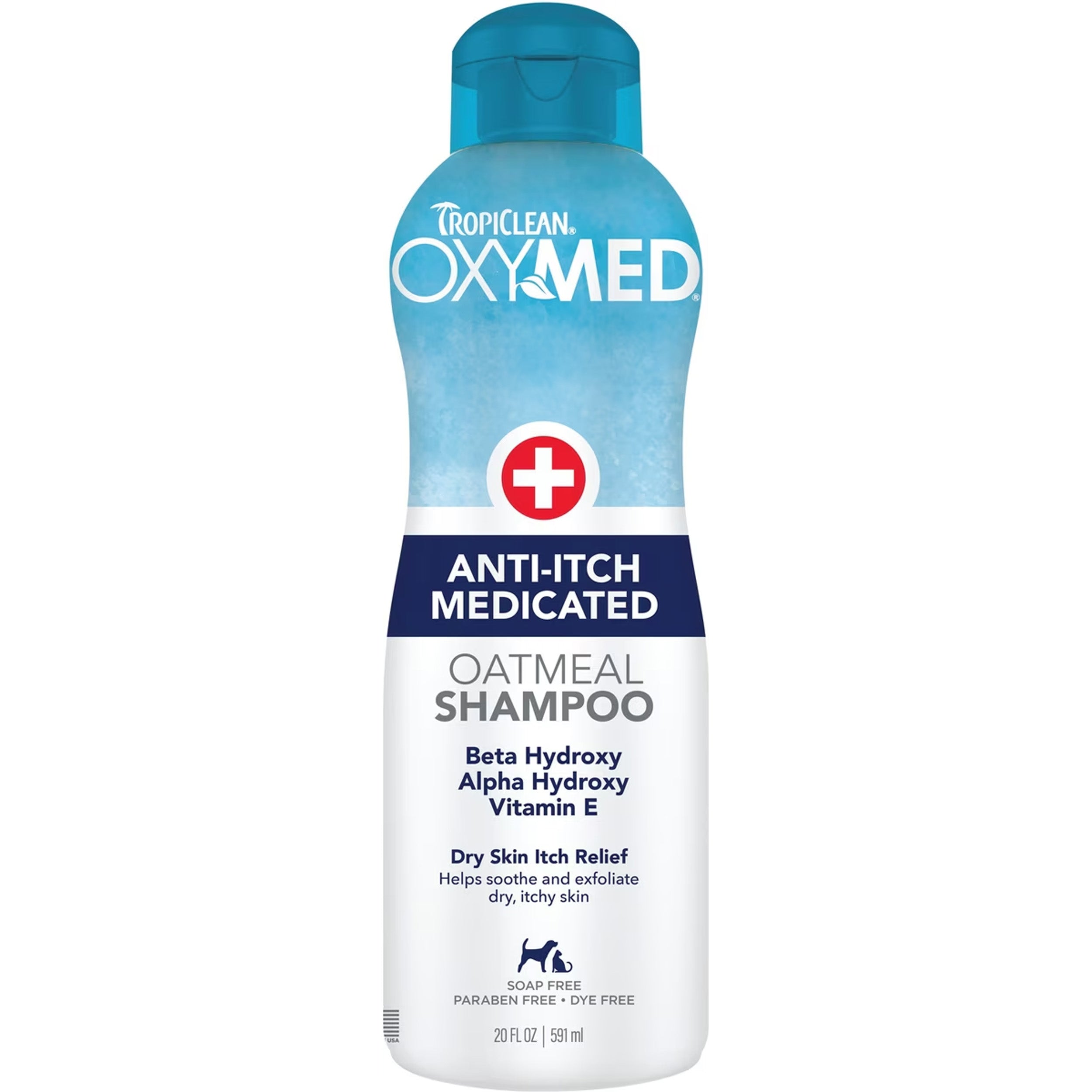 TropiClean OxyMed Medicated Anti-Itch Dog Shampoo, 20-fl oz bottle