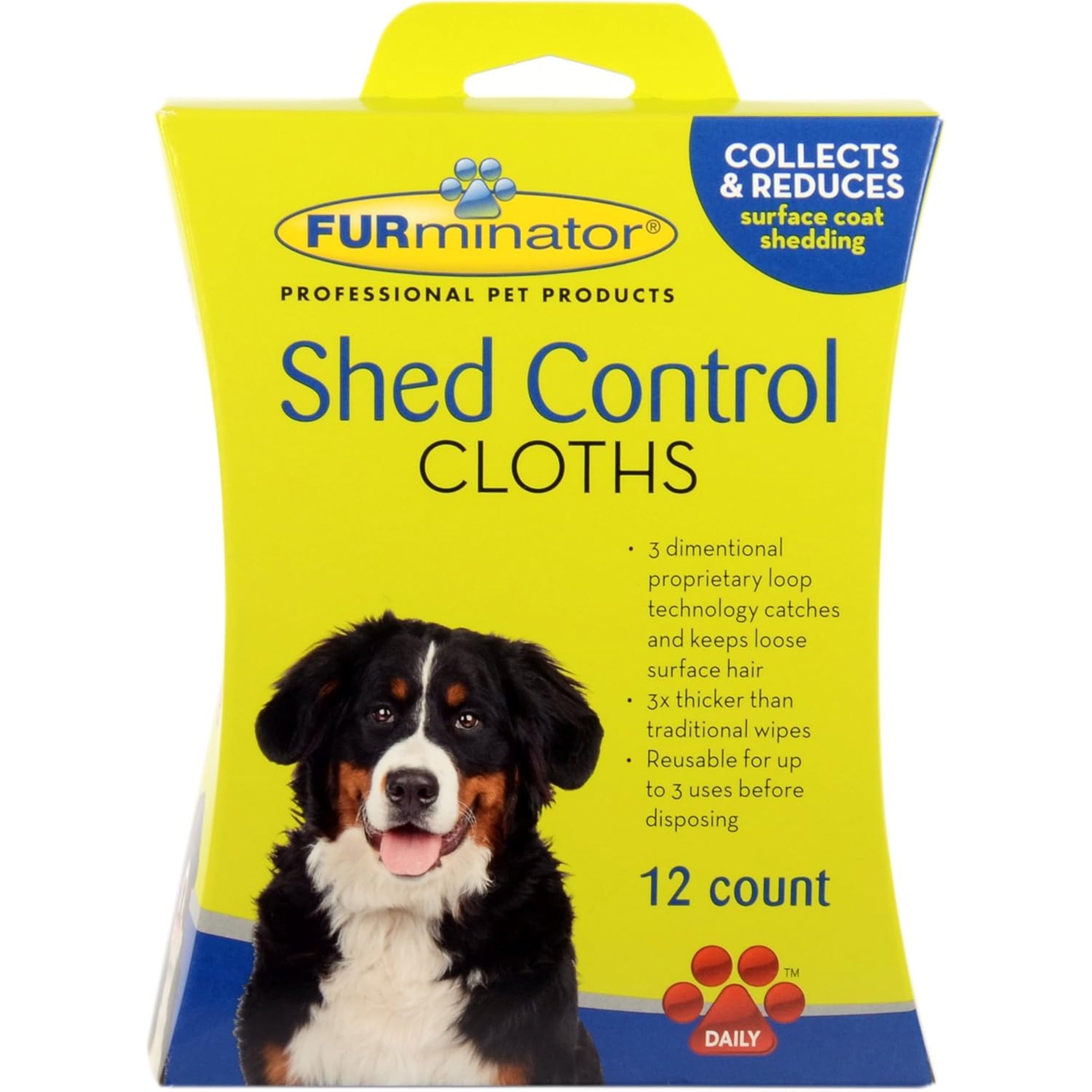 FURminator Dog Shed Control Cloths, 12-Count