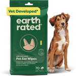 Load image into Gallery viewer, Earth Rated Vet-Developed Hypoallergenic Pet Ear Wipes Wild Oat Scent, 70 count
