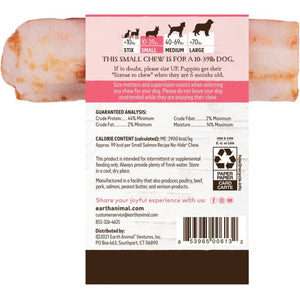 Earth Animal No-Hide Dog Chew, Salmon, 1-Count