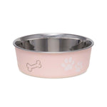 Load image into Gallery viewer, Loving Pets Stainless Steel Dog Bowl, Paw Print &amp; Bone
