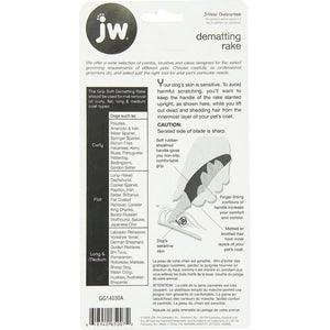 JW Pet Gripsoft Dematting Rake