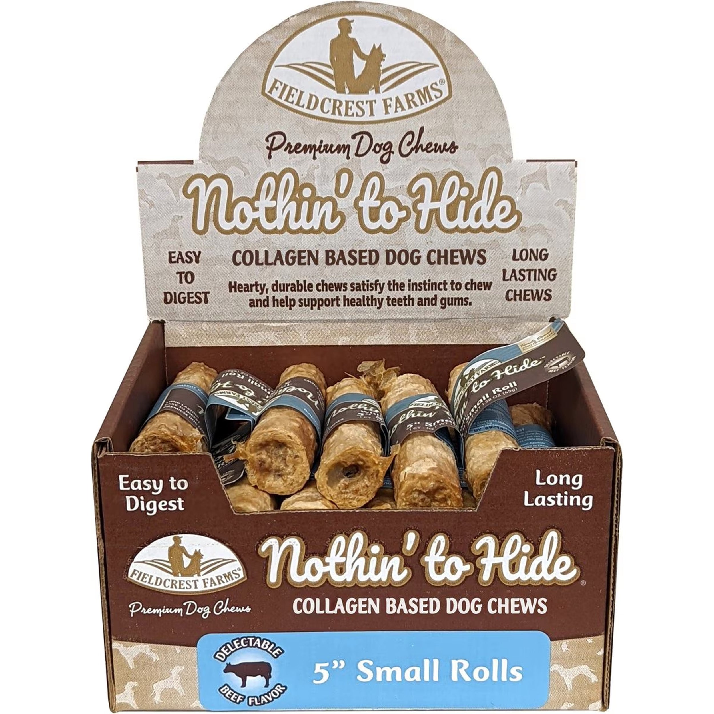Fieldcrest Farms, Beef, Natural Chew Dog Treats, 1 count