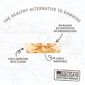 Earth Animal No Hide Beef Dog Chew Roll, 1-Count