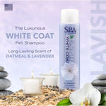Load image into Gallery viewer, TropiClean Spa White Coat Dog &amp; Cat Shampoo, Luxurious Lavender Scent, 16-fl oz bottle
