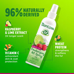 Load image into Gallery viewer, TropiClean EnduraScent Raspberry Lime Scented Dog &amp; Cat Deodorizing Spray, 8-fl oz bottle
