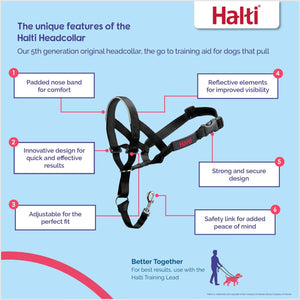 Halti OptiFit Nylon Padded No Pull Dog Headcollar