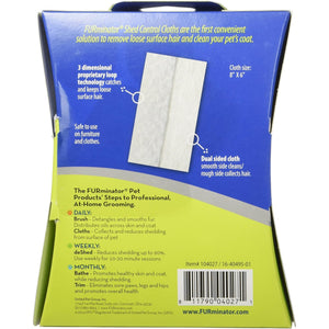 FURminator Dog Shed Control Cloths, 12-Count