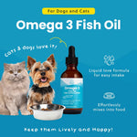 Load image into Gallery viewer, Paramount Pet Health Omega-3 Fish Oil Dog &amp; Cat Supplement, 2-fl oz bottle
