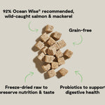 Load image into Gallery viewer, OPEN FARM CAT FREEZE-DRIED RAW KITTY CUBES TREATS SALMON &amp; MACKEREL RECIPE 1.5OZ
