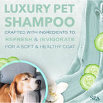 Load image into Gallery viewer, TropiClean Spa Lavish Fresh Oatmeal Dog &amp; Cat Shampoo, Refreshing Cucumber Scent, 16-fl oz bottle
