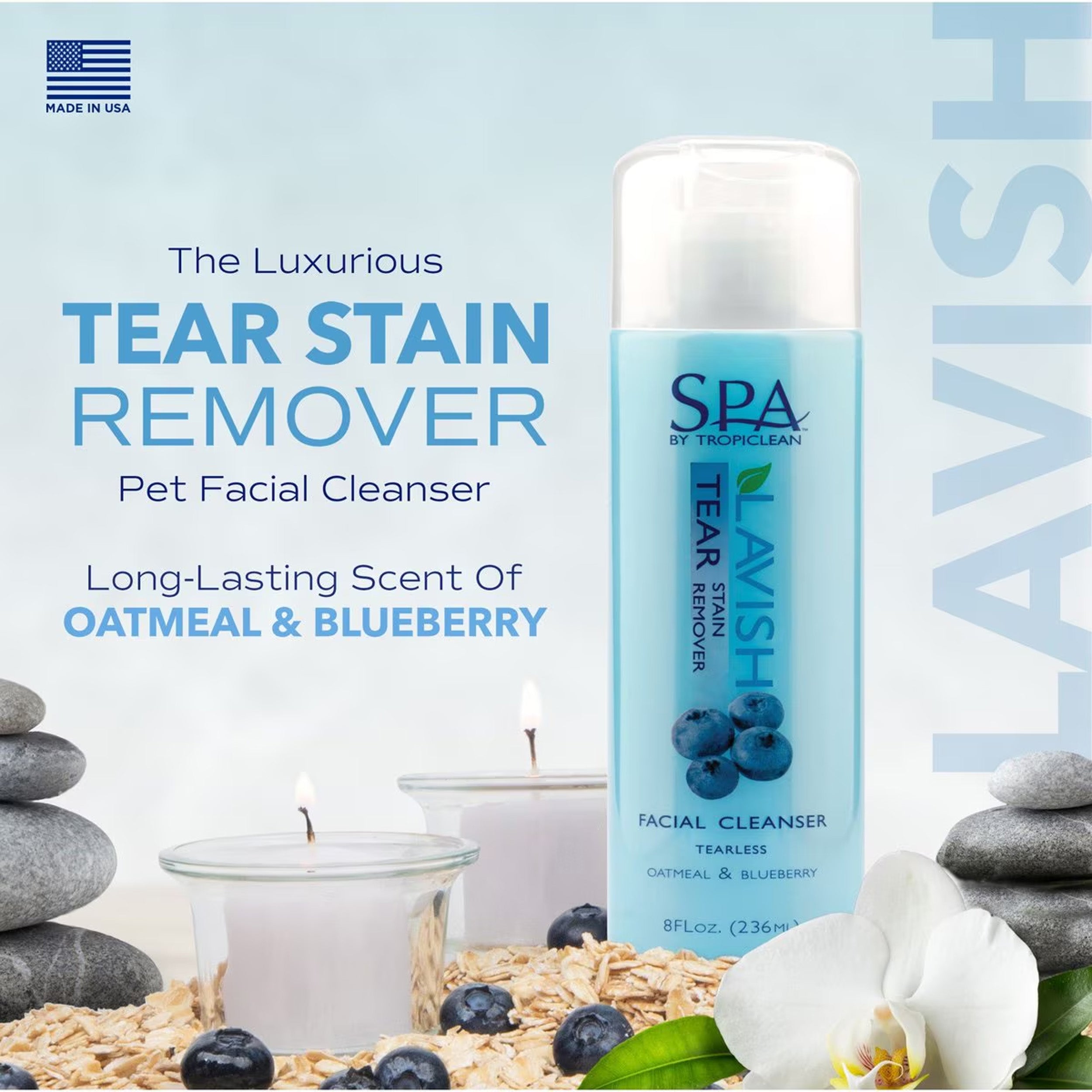 TropiClean Spa Dog Facial Cleanser & Tear Stain Remover