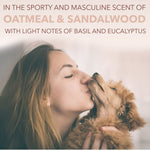 Load image into Gallery viewer, TropiClean Spa for Him Oatmeal Dog Shampoo, Sporty Sandalwood Scent, 16-fl oz bottle
