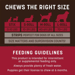 Earth Animal No Hide Beef Dog Chew Roll, 1-Count
