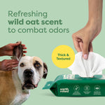 Load image into Gallery viewer, Earth Rated Vet-Developed Hypoallergenic Pet Ear Wipes Wild Oat Scent, 70 count
