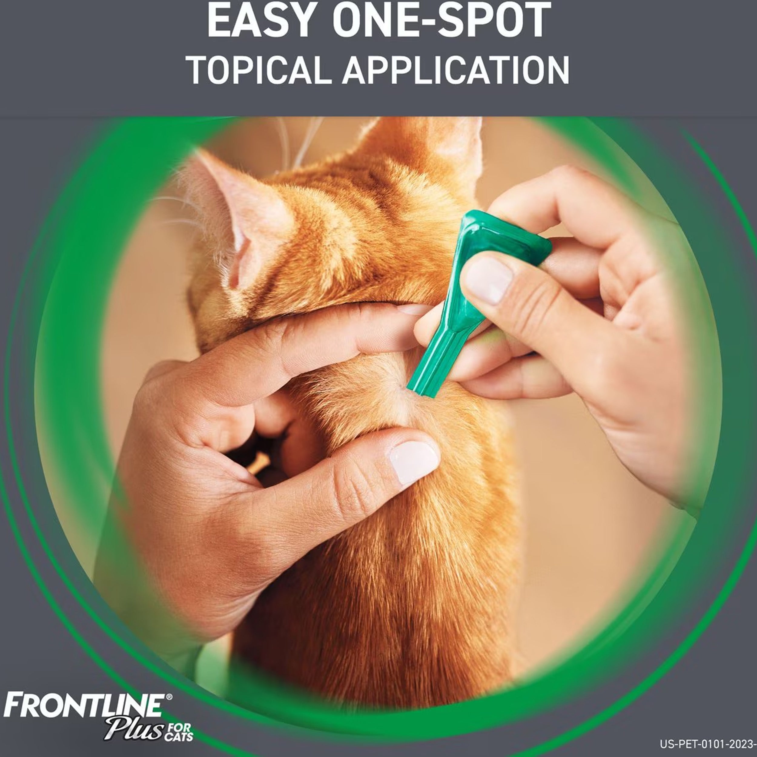 Frontline Plus Flea & Tick Spot Treatment for Cats, over 1.5 lbs, 3 Doses (3-6mos. supply)