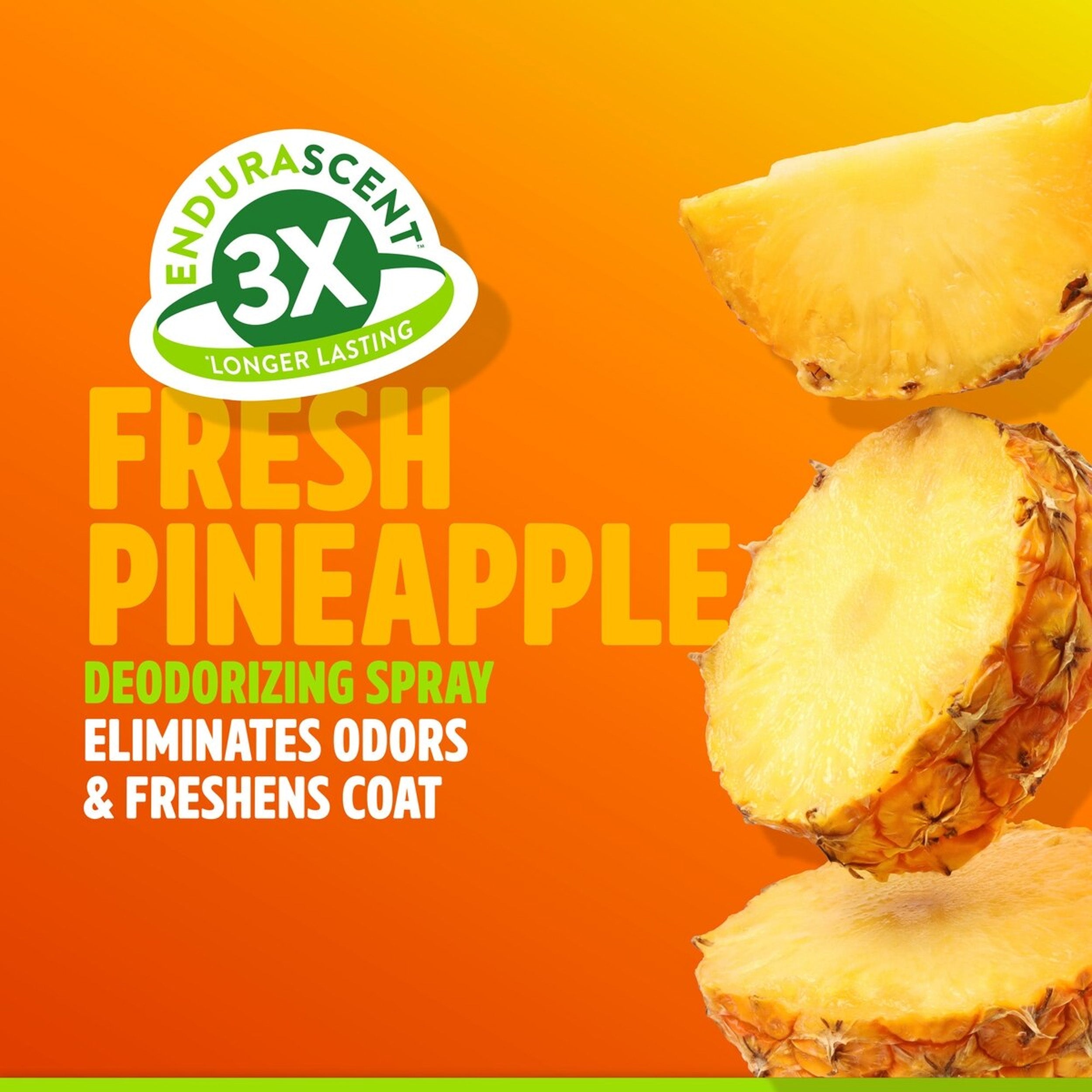 TropiClean EnduraScent Pineapple Scented Dog & Cat Deodorizing Spray, 8-fl oz bottle