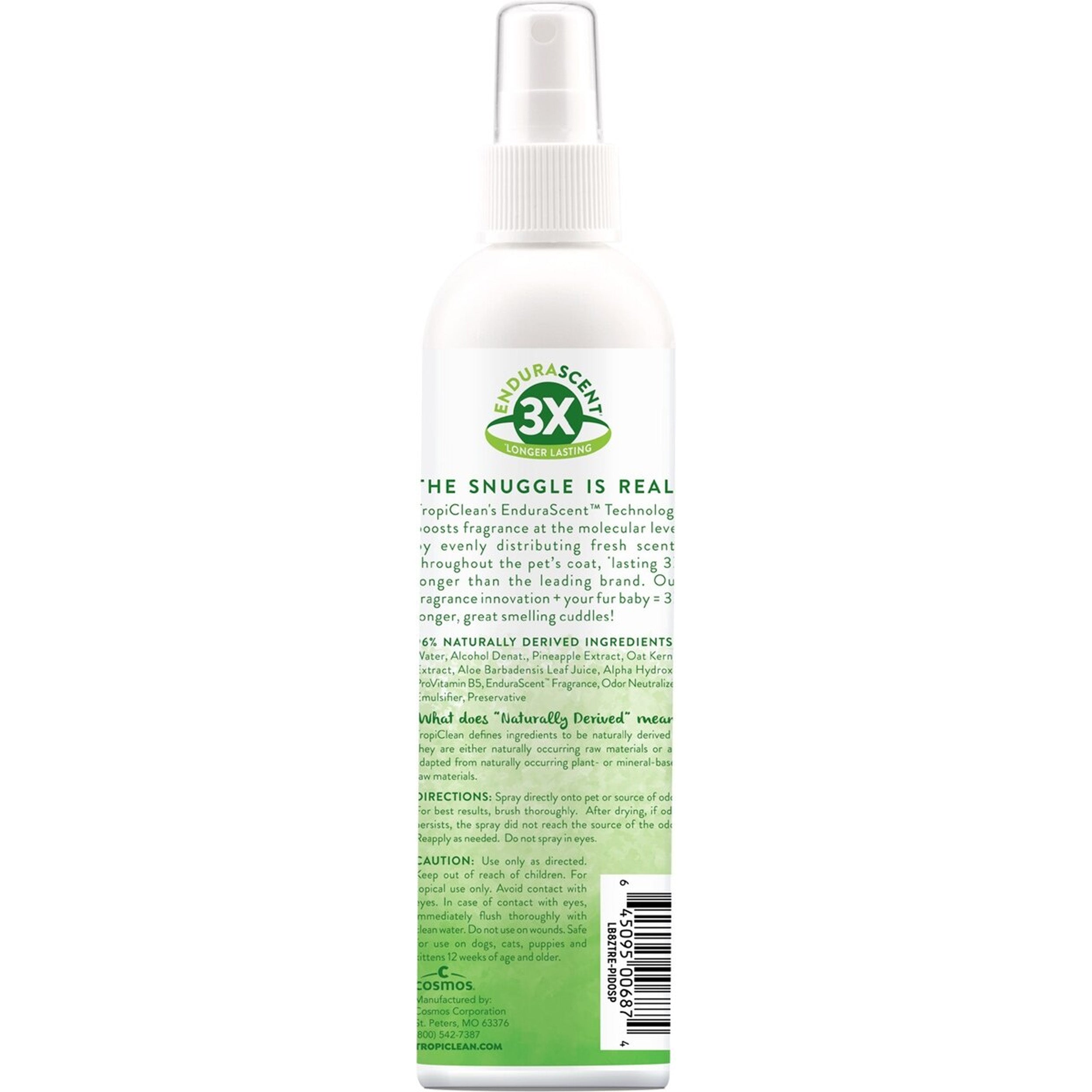 TropiClean EnduraScent Pineapple Scented Dog & Cat Deodorizing Spray, 8-fl oz bottle