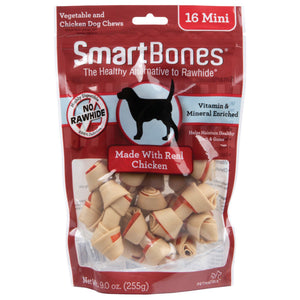SmartBones 16 Mini Chicken Chew Bones Dog Treats