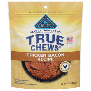 Blue Buffalo True Chews Natural Chicken & Bacon Dog Treats, 12OZ