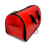 Load image into Gallery viewer, AmyLovesBags Rose Red &amp; Burnt Umber Carrier for Cats and Small Dogs
