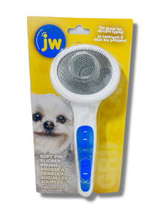 JW Pet Soft Pin Slicker Brush, Small