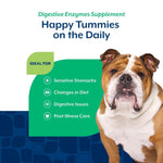 Load image into Gallery viewer, NaturVet Digestive Enzymes Bacon &amp; Chicken Flavored Soft Chews Supplement for Dogs, 70 count

