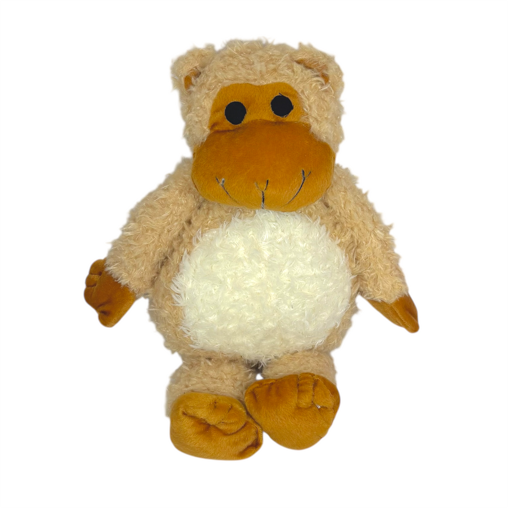 Light Brown Plush Monkey Dog Toy