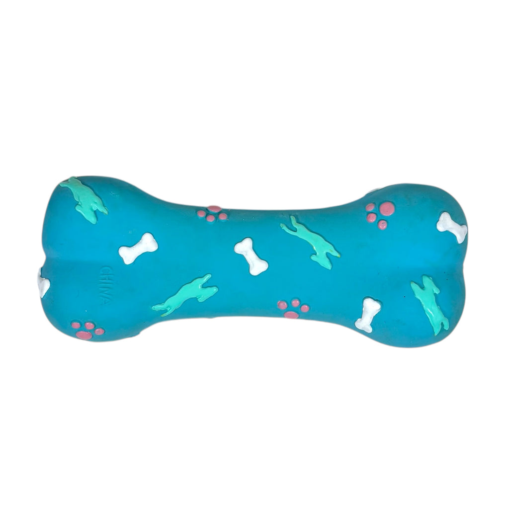 Blue Bone Dog Toy With Cute Design
