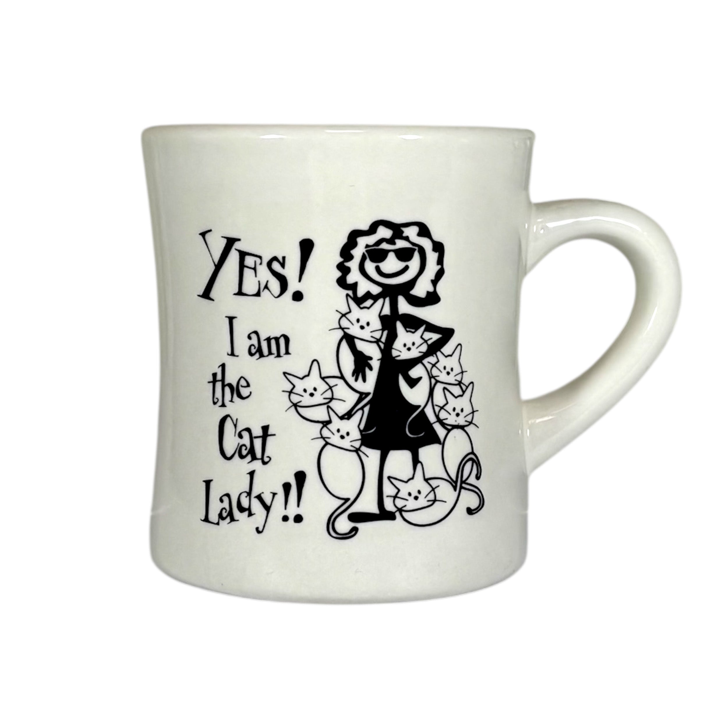 Diner Mug - Yes! I Am The Cat Lady!!