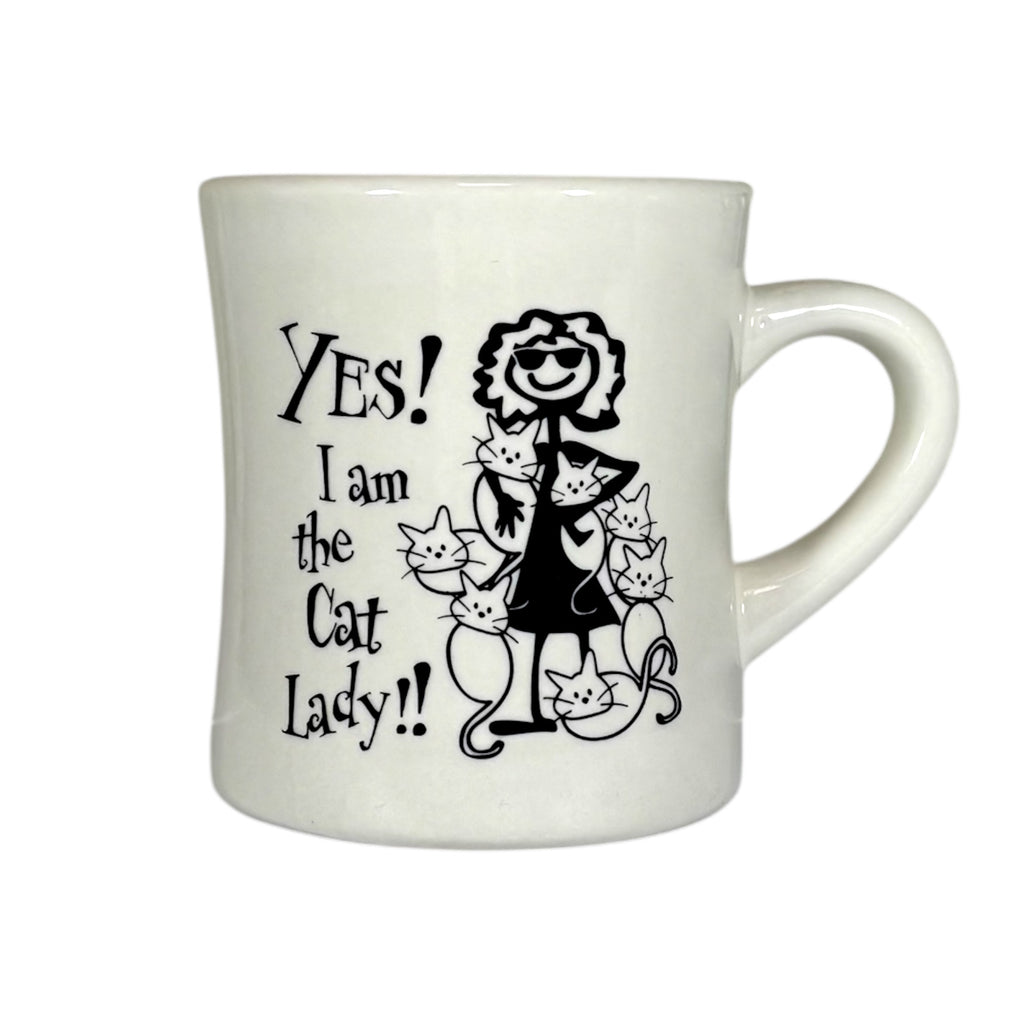Diner Mug - Yes! I Am The Cat Lady!!