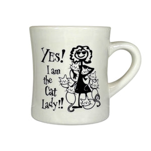 Diner Mug - Yes! I Am The Cat Lady!!