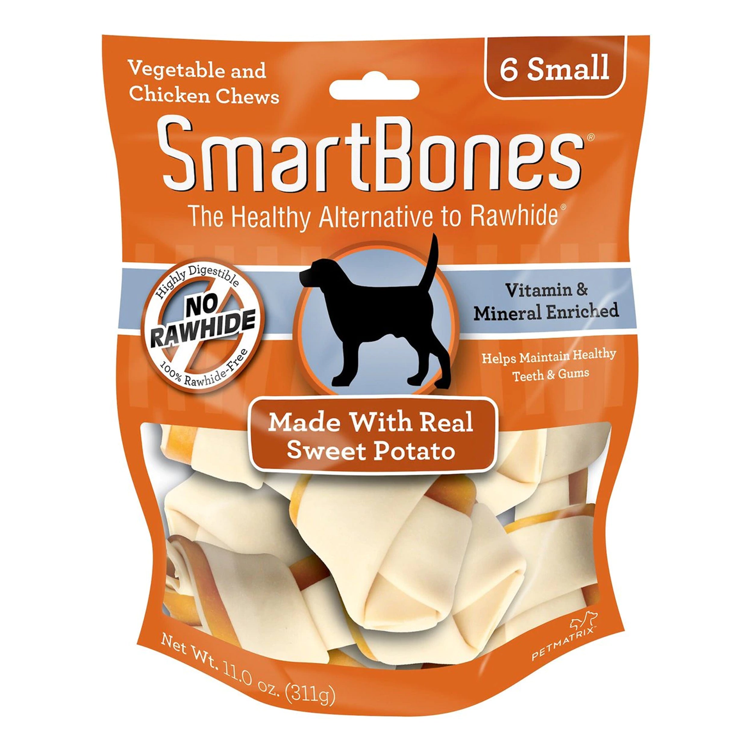SmartBones Small Sweet Potato Chews Dog Treats