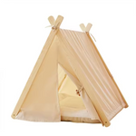 Load image into Gallery viewer, HZYSHH Modern Wooden Teepee Pet Tent With Bed, 5 Colors
