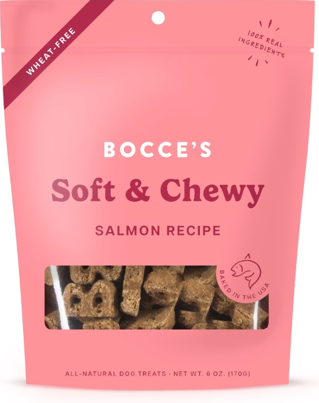 BOCCE'S BAKERY DOG SOFT & CHEWY SALMON 6OZ