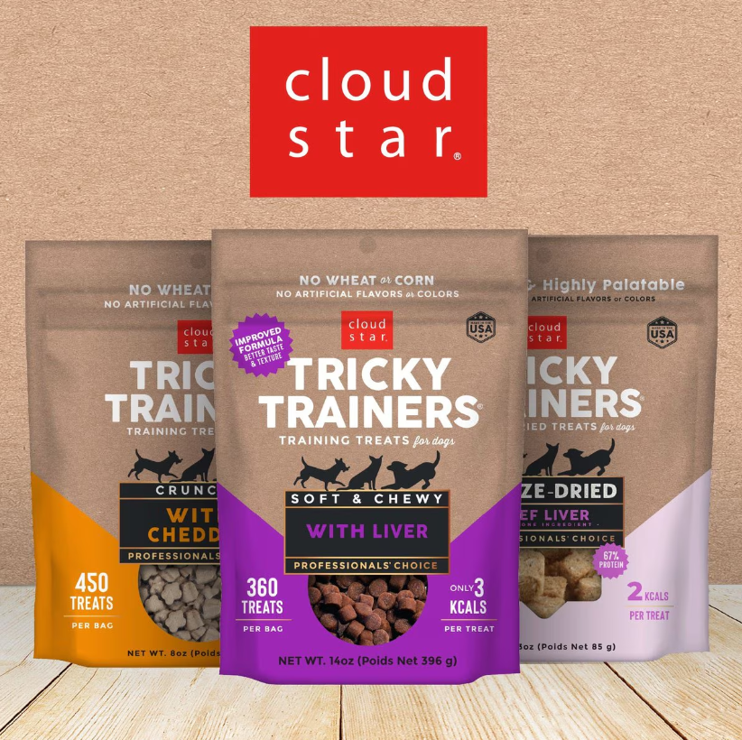 CLOUD STAR Dog Tricky Trainer Grain Free Chewy Peanut Butter 5OZ