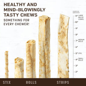 Earth Animal No-Hide Stix Long Lasting Natural Rawhide Alternative Chicken Recipe Chew Dog & Cat Treat Sticks