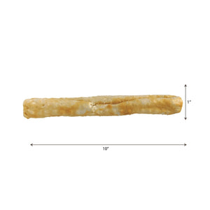 Fieldcrest Farms Nothin' To Hide Rawhide Alternative Large Roll 10" Natural Chew Dog Treats