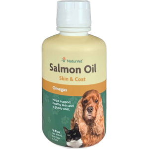 Naturvet Dog & Cat Salmon Oil Skin & Coat Omegas 16oz