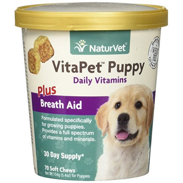 Vitapet Puppy Vitamins  Minerals Dog Soft Chews, 70 Ct